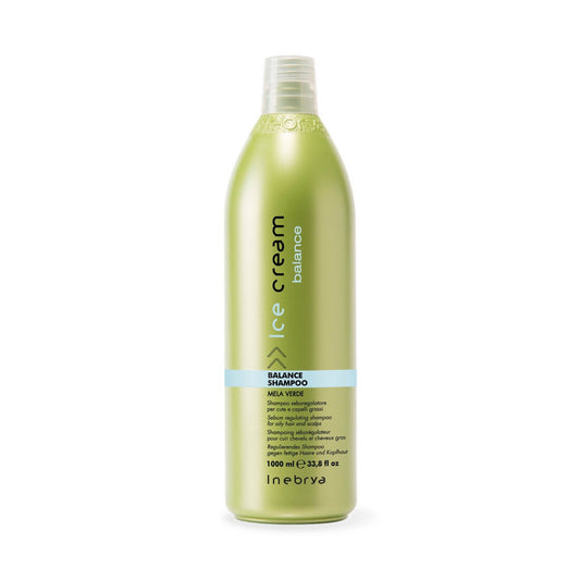Inebrya Balance Shampoo mela verde, seboregolatore per cute e capelli grassi 1000ml