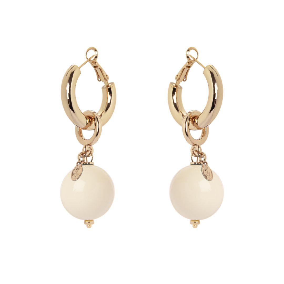 Orecchini Cerchietto E Boule Bloom