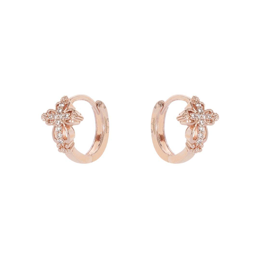 Orecchini A Cerchio E Croce Malibù