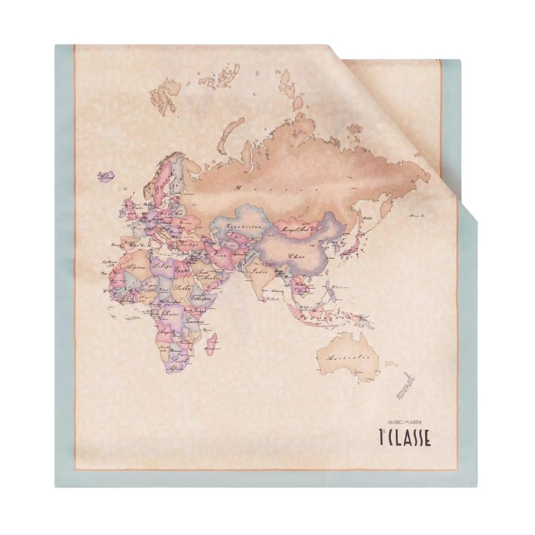 Sciarpa in Seta Geo Cotton Candy