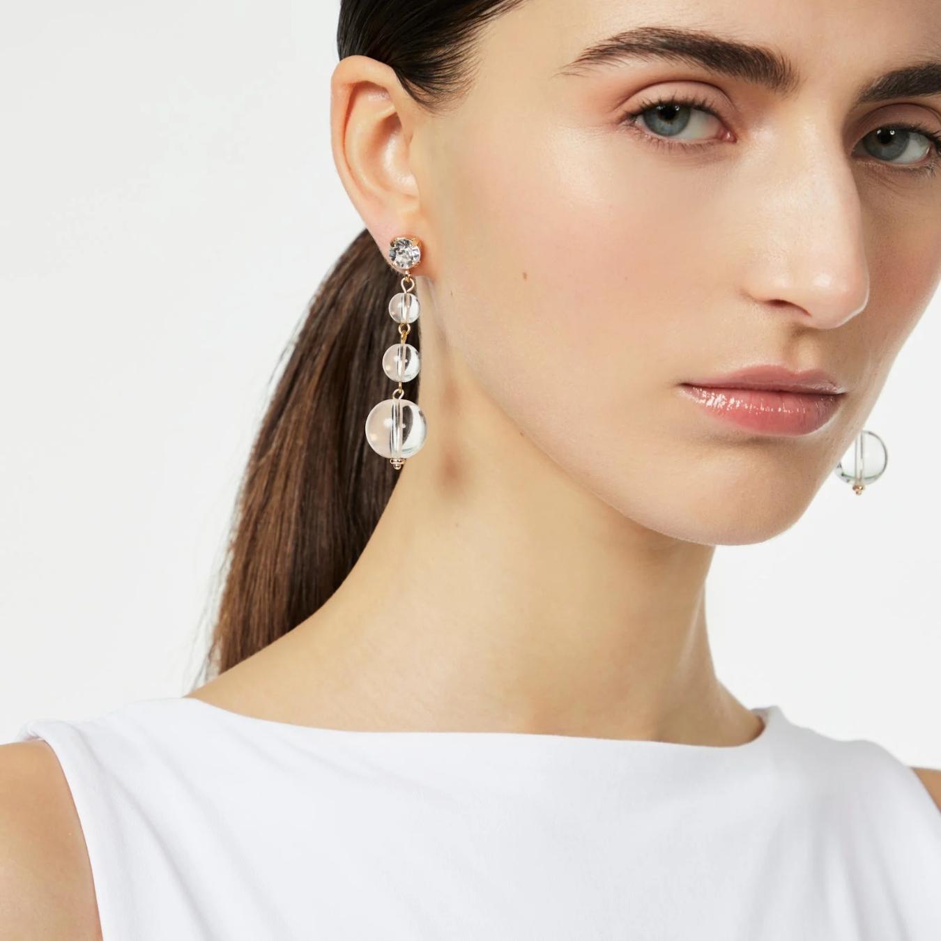 Orecchini a Tre Sfere Clorofilla