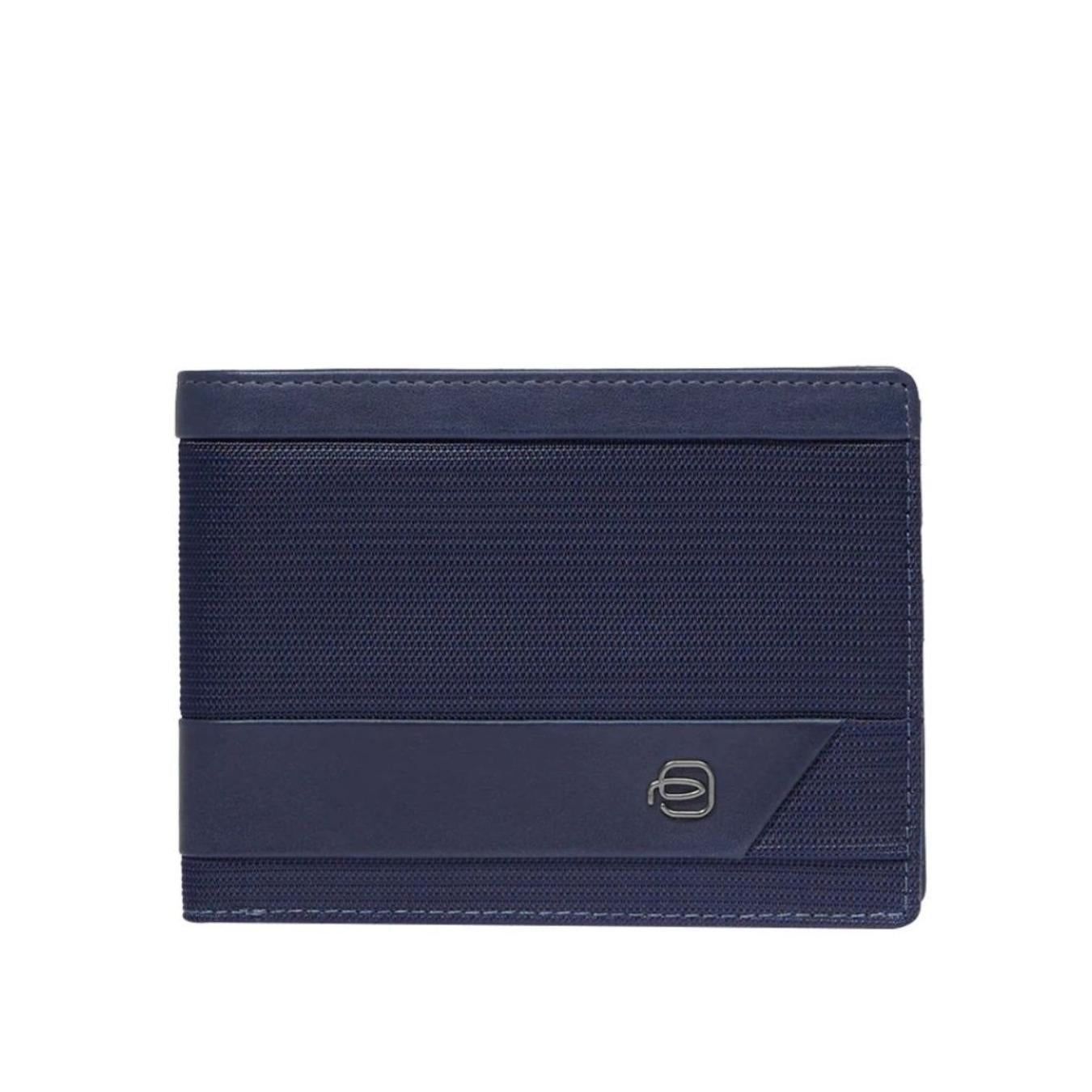 Portafoglio Uomo in Tessuto e Pelle