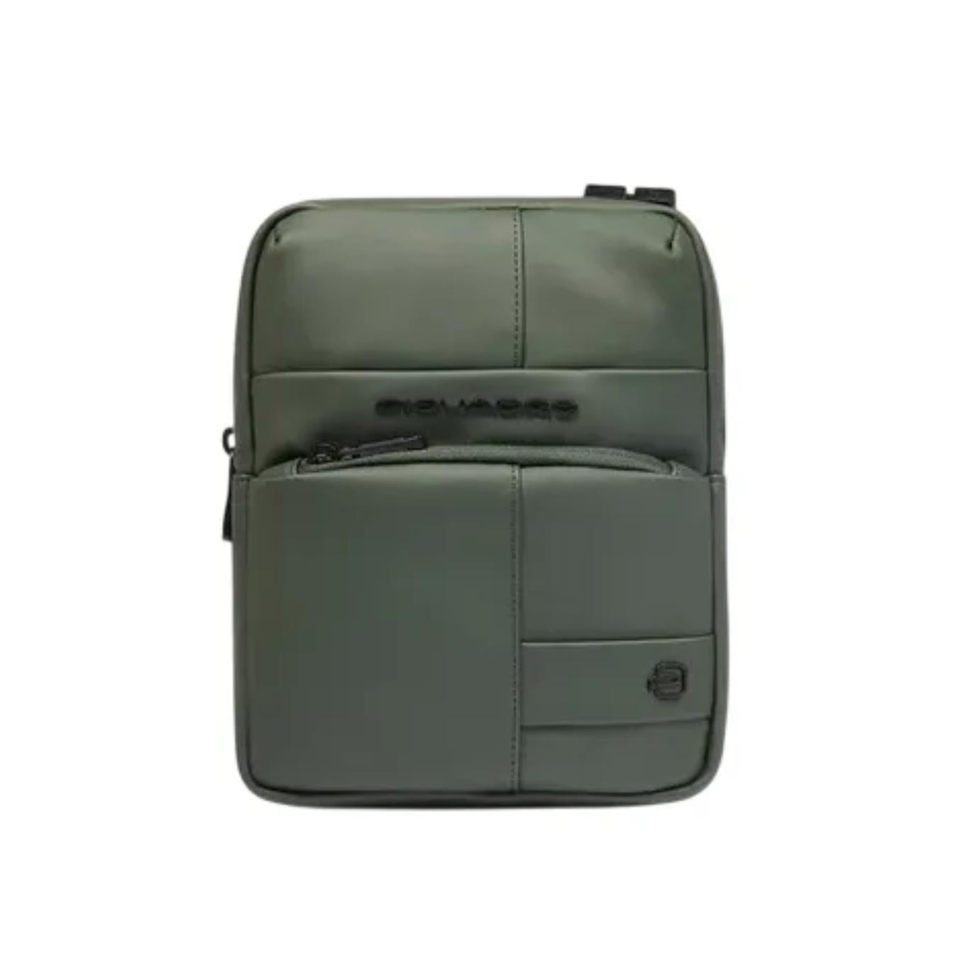 Borsello Uomo Porta iPad®mini in Tessuto Gommato