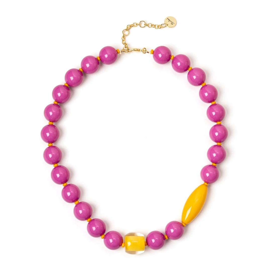 Collana Corta a Boule e due Elementi Queens