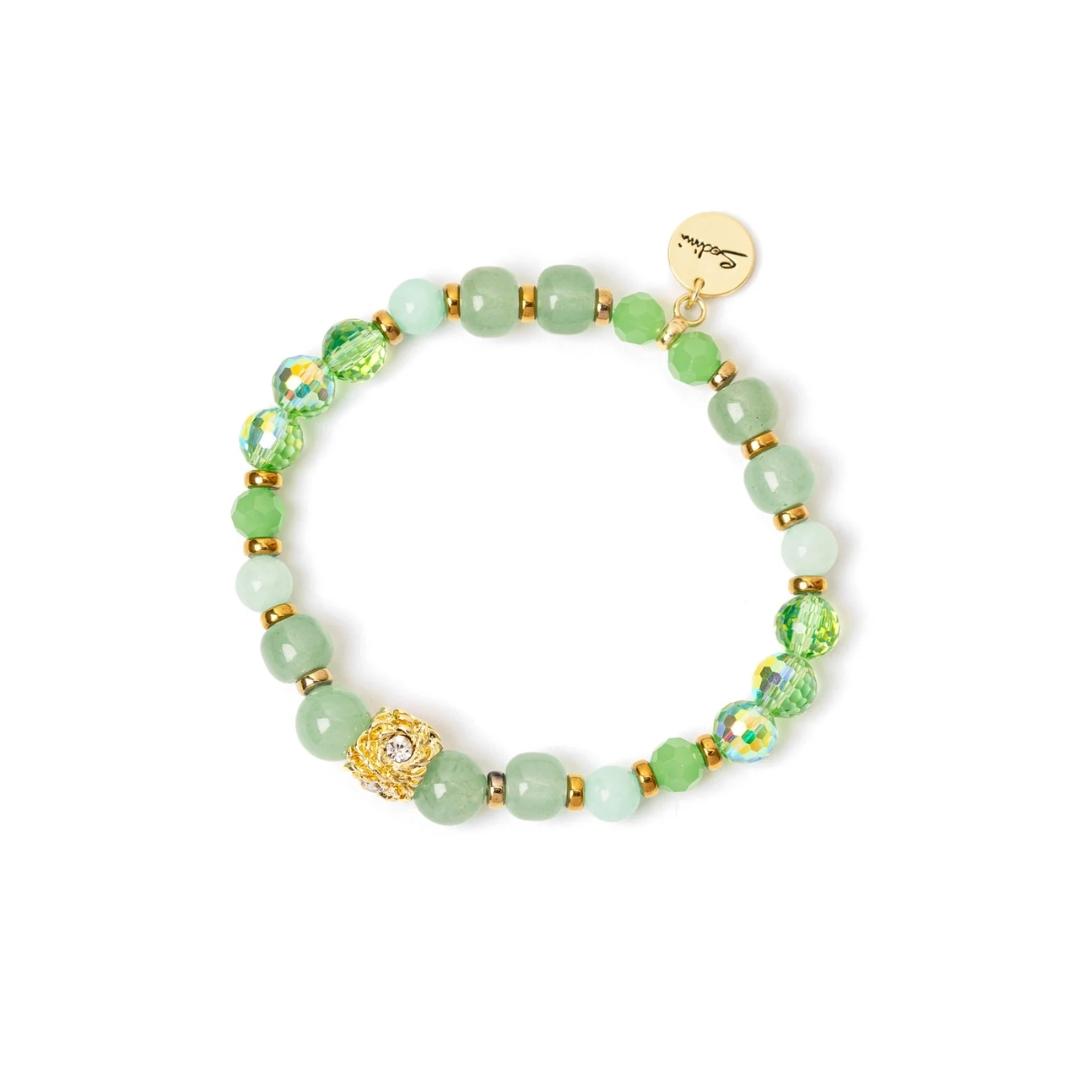 Bracciale Elastico Sfere, Anellini e Charm Summer Bouquet