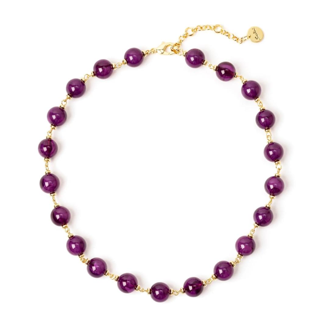 Girocollo a Sfere Traslucide Ester