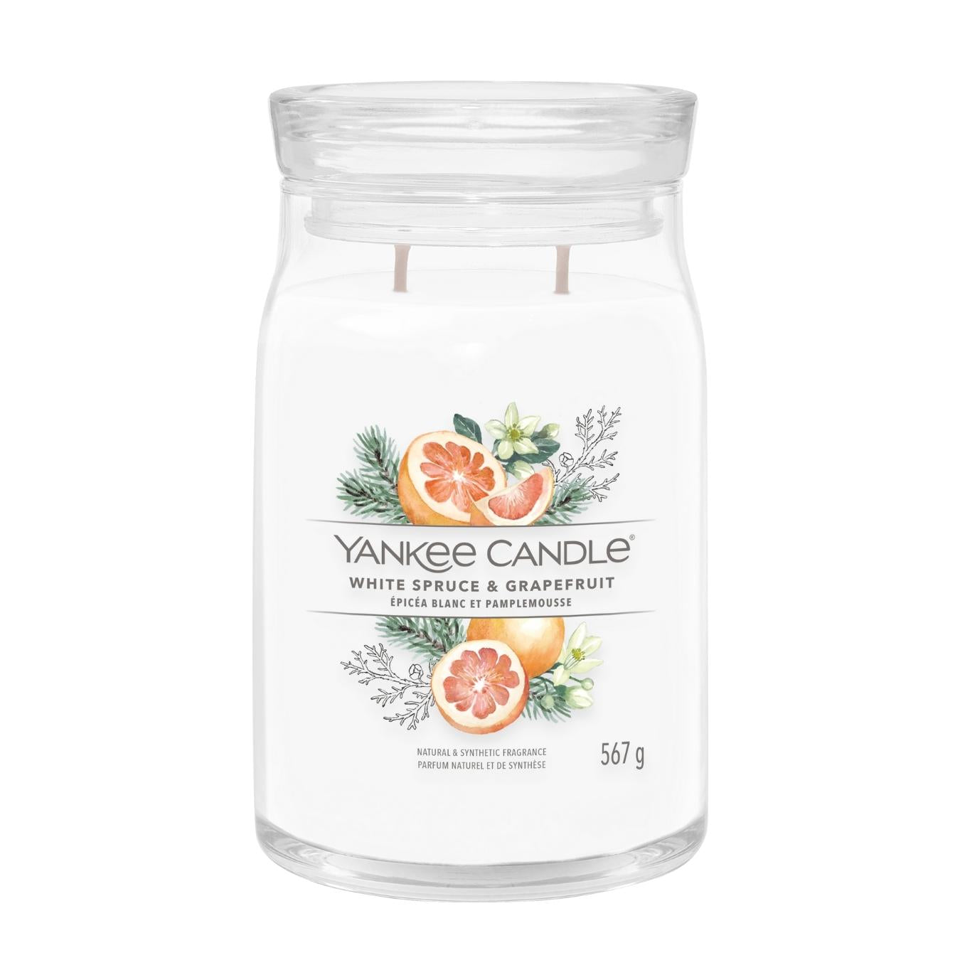 Jar Candles Signature White Spruce & Grapefruit
