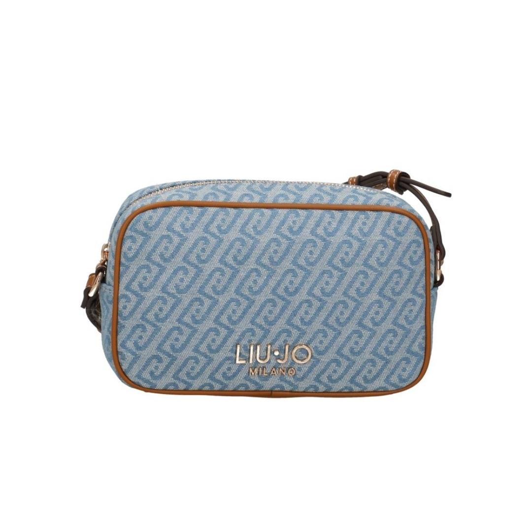 Piccola Borsa a Tracolla in Denim Jacquard