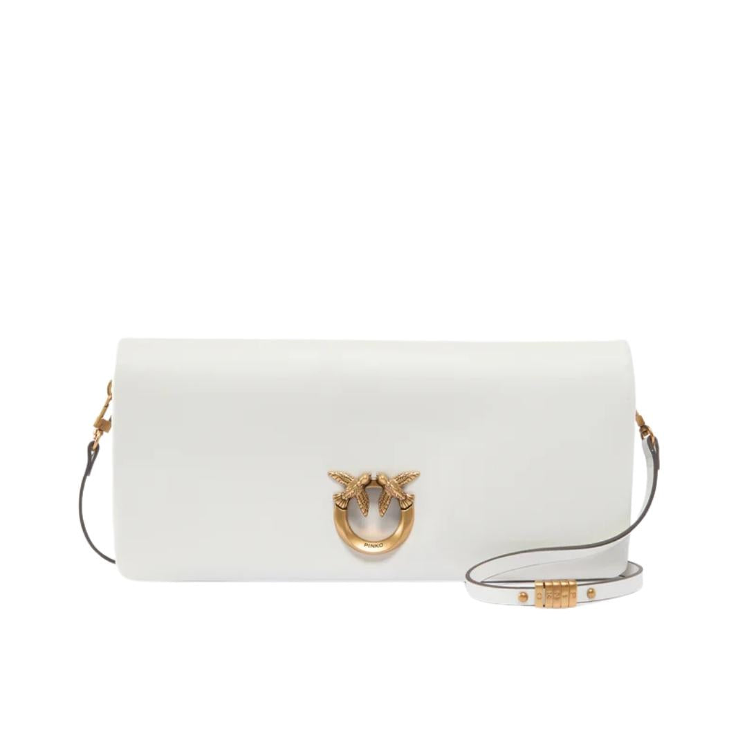 Pochette a Tracolla Media Love Bag Click Soft Horizontal in Pelle