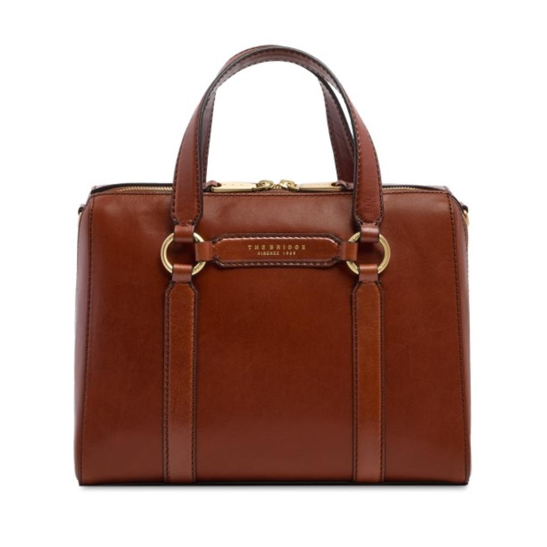 Borsa a mano grande in pelle con tracolla removibile Laura