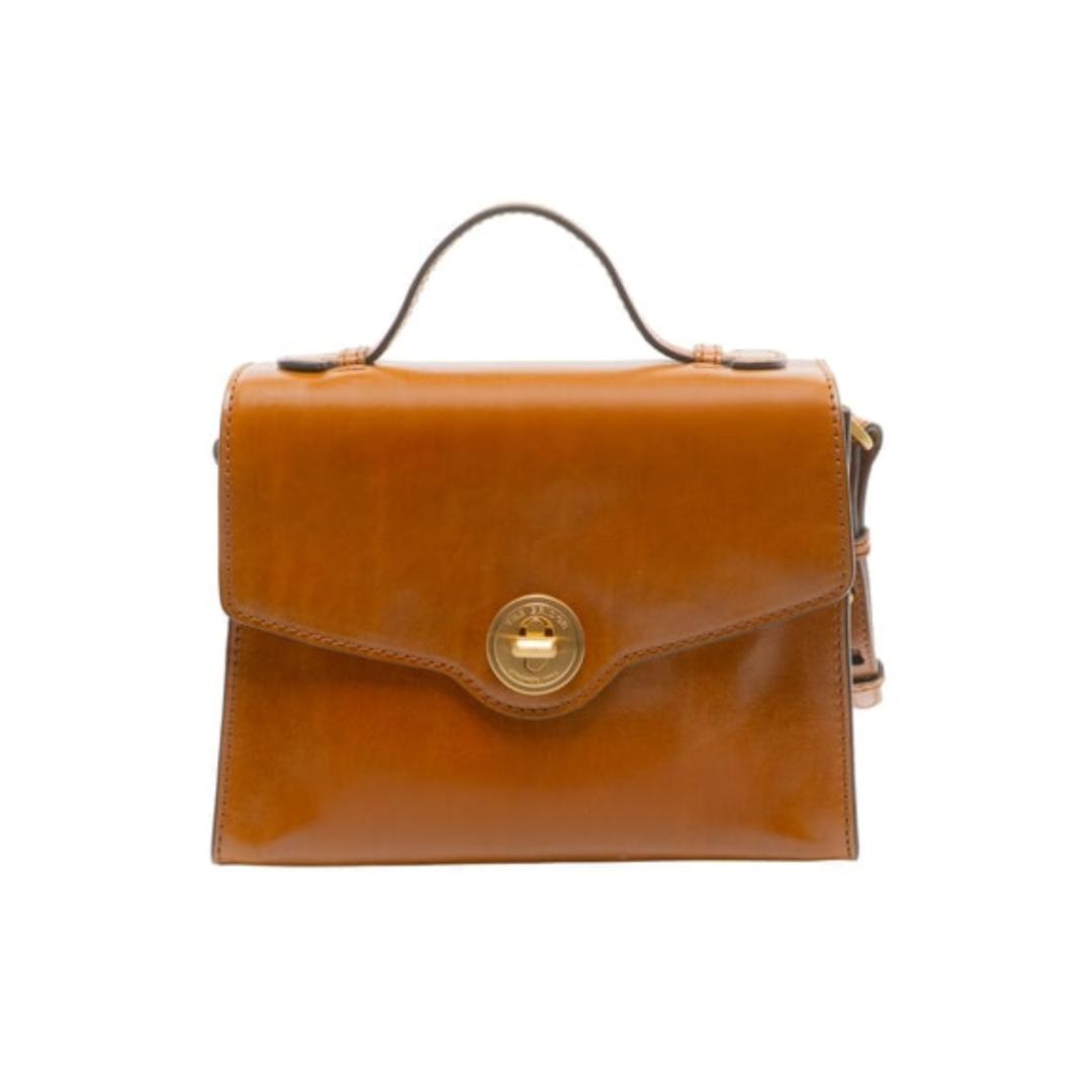 Borsa a mano in pelle con tracolla Irene