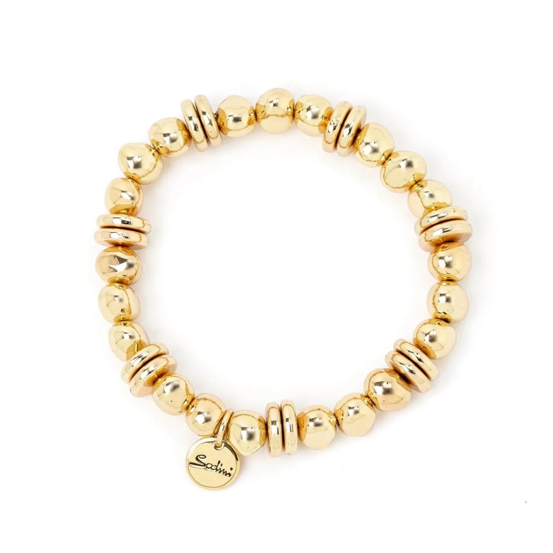 Bracciale elastico boule e dischetti Andromeda