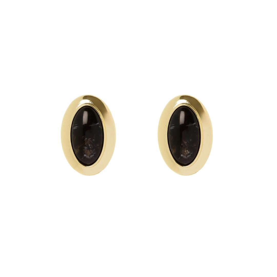Orecchini Cabochon in Cornice Harper
