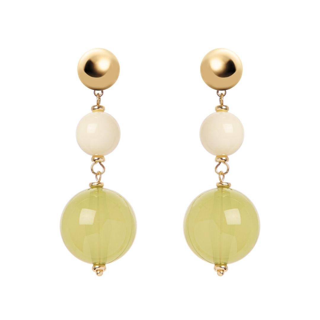 Orecchini Con Pendente A Due Boule Bloom