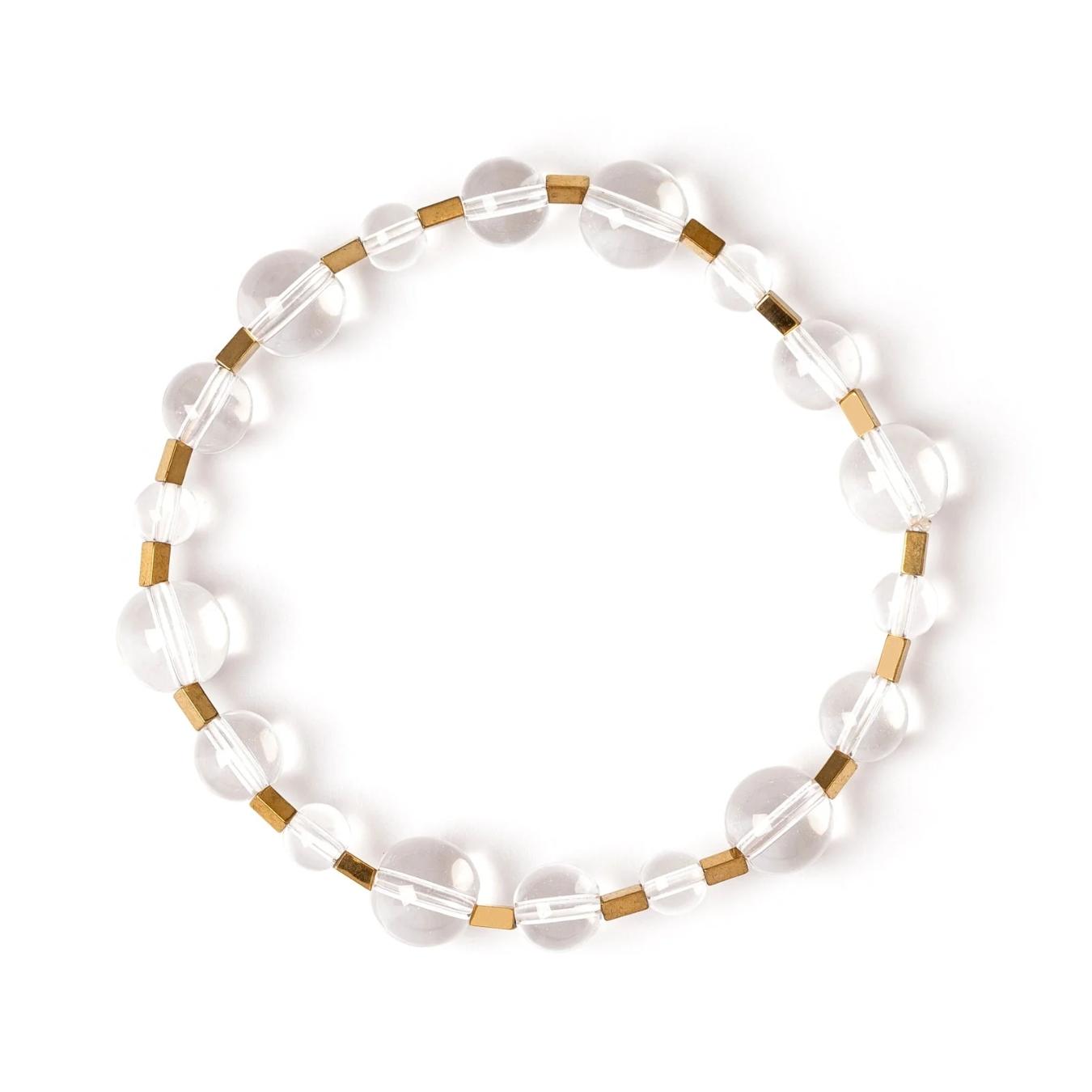 Bracciale Elastico Sfere e Barrette Clorofilla