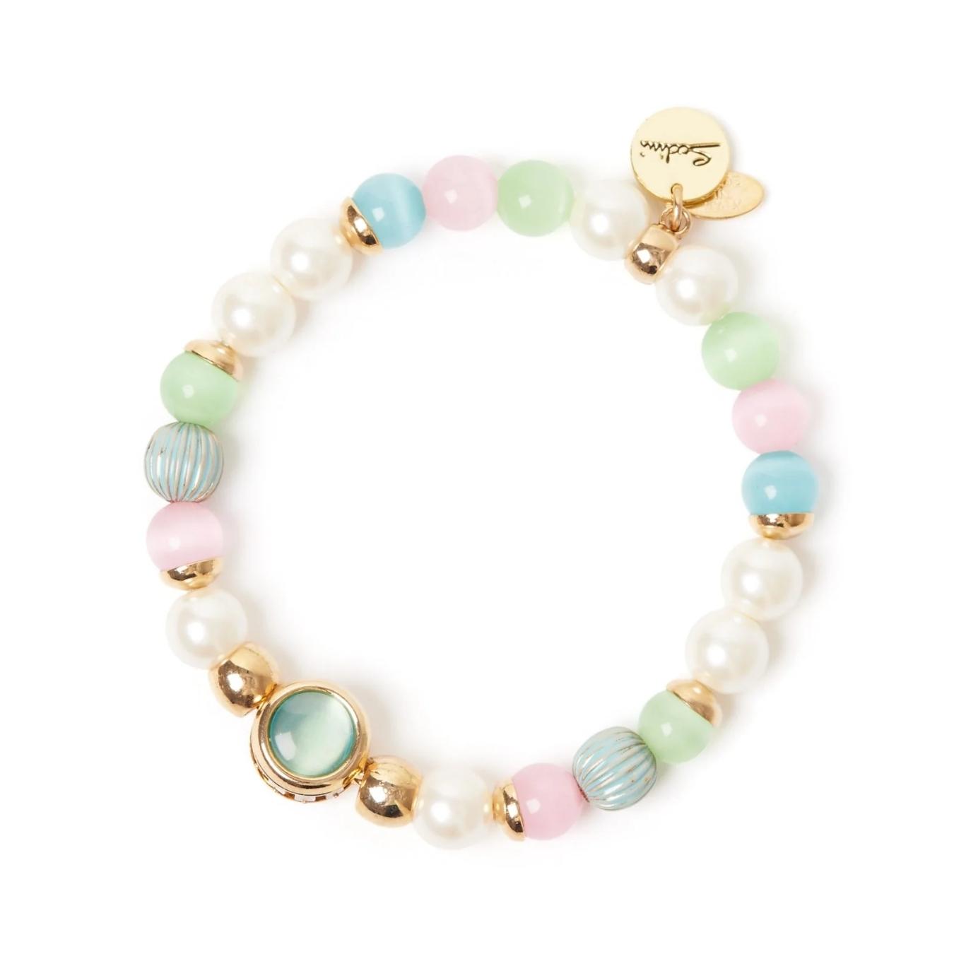 Bracciale Elastico Perle, Sfere e Cabochon Tarocchi