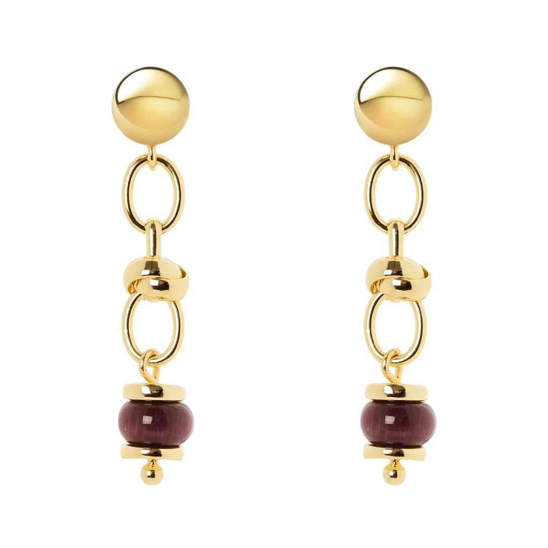Orecchini Maglie ovali Fascetta Boule Modern Muse