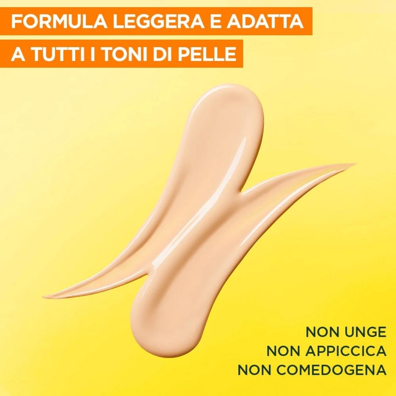 SkinActive Vitamina C Anti-UV Fluido Quotidiano Anti-Macchie Glow SPF50+