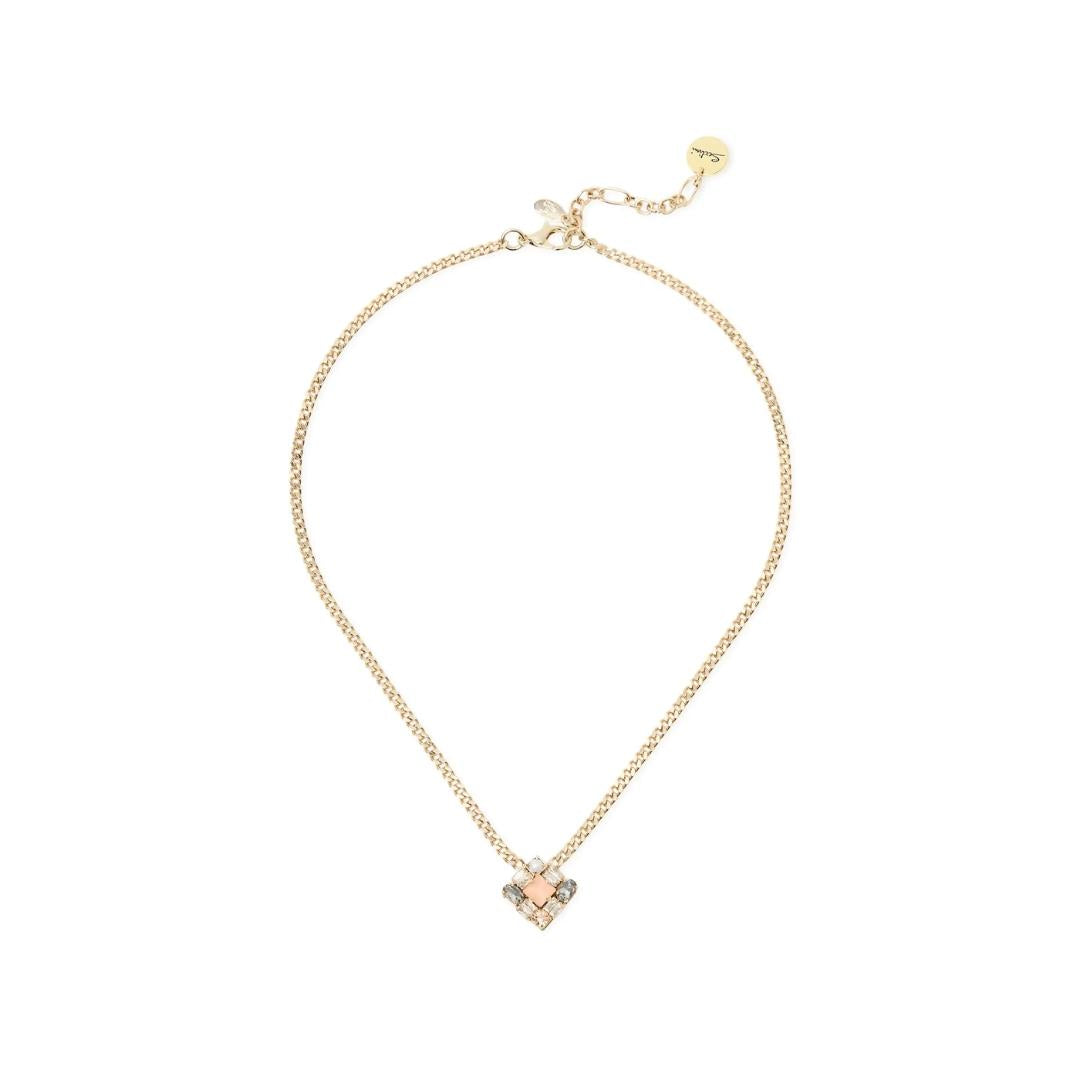 Collana Corta Charm Cristalli Zirconi Hera