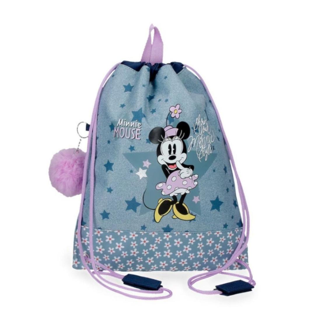 Sacca Minnie Azzurra