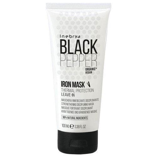 Inebrya Black Pepper Iron Mask Maschera Rinforzante Disciplinante 100ml
