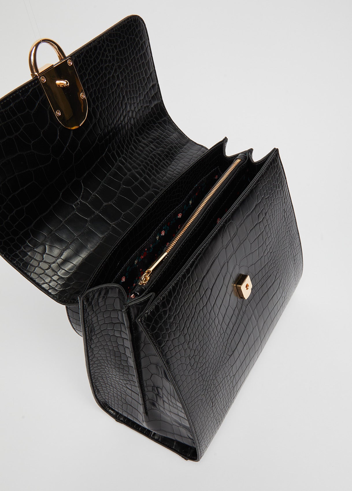 Liu Jo Borsa con Stampa Effetto Coccodrillo Rosso Lucido