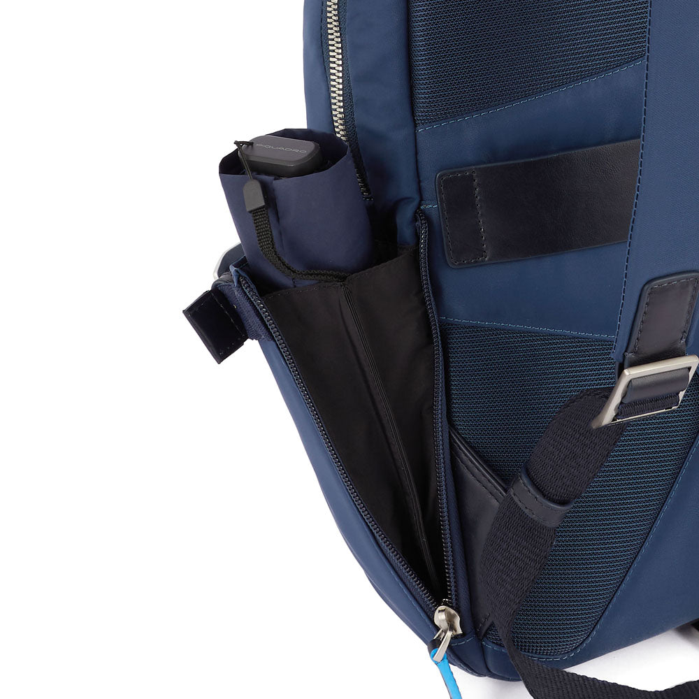 Piquadro Ryan Zaino porta PC e porta iPad® in tessuto riciclato Nero