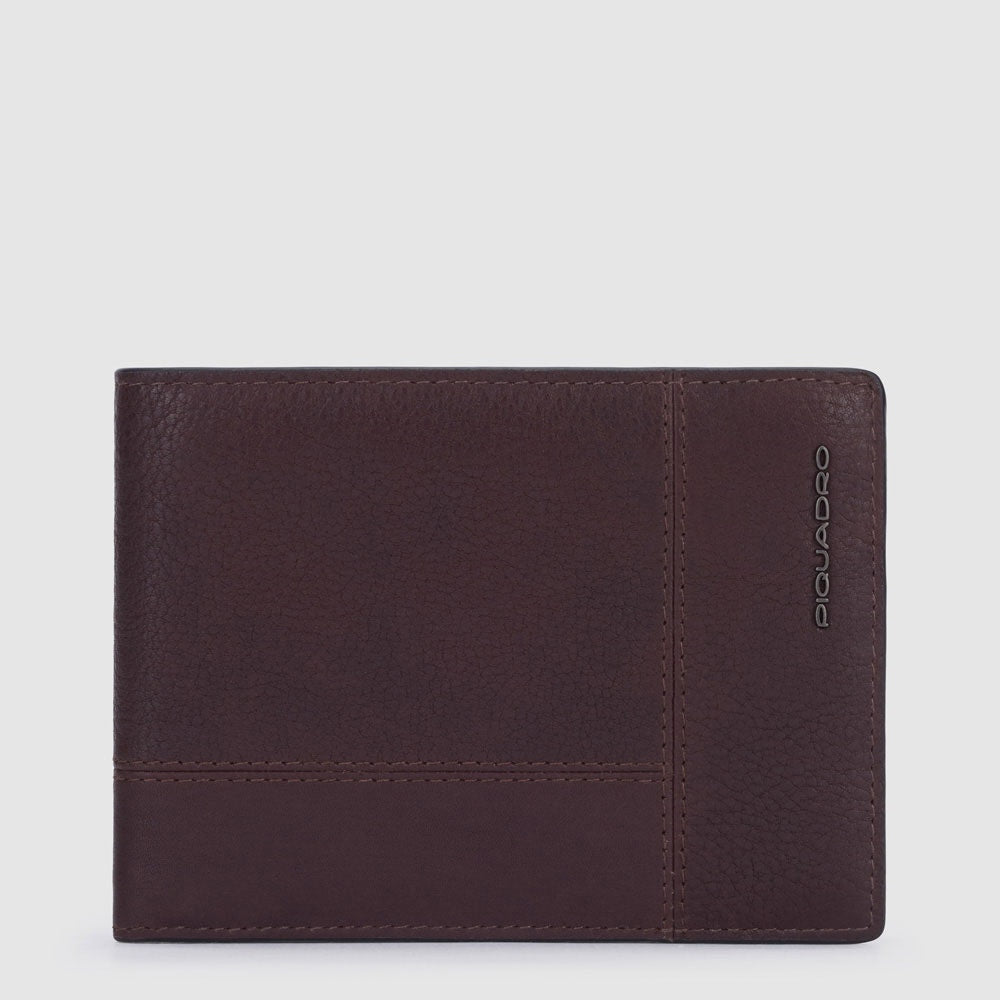 Piquadro W116R Portafoglio uomo con porta monete Ronnie Marrone