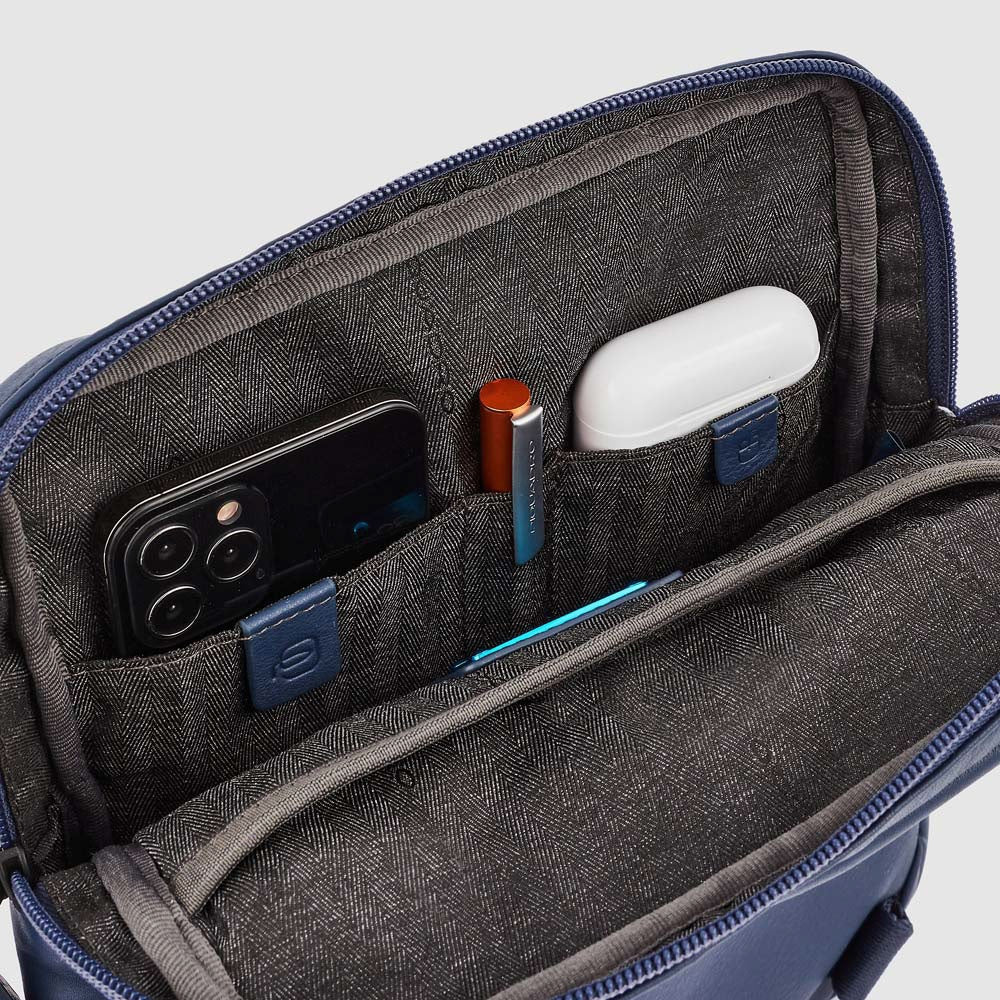 Piquadro W117 Borsello porta iPad Charlie Blu