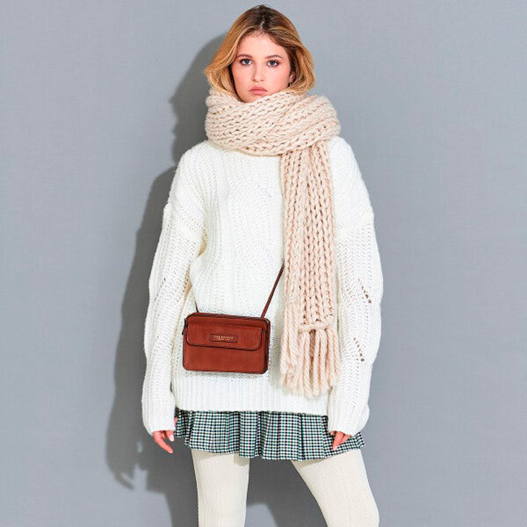 The Bridge Rustici Pochette Multifunzionale Marrone