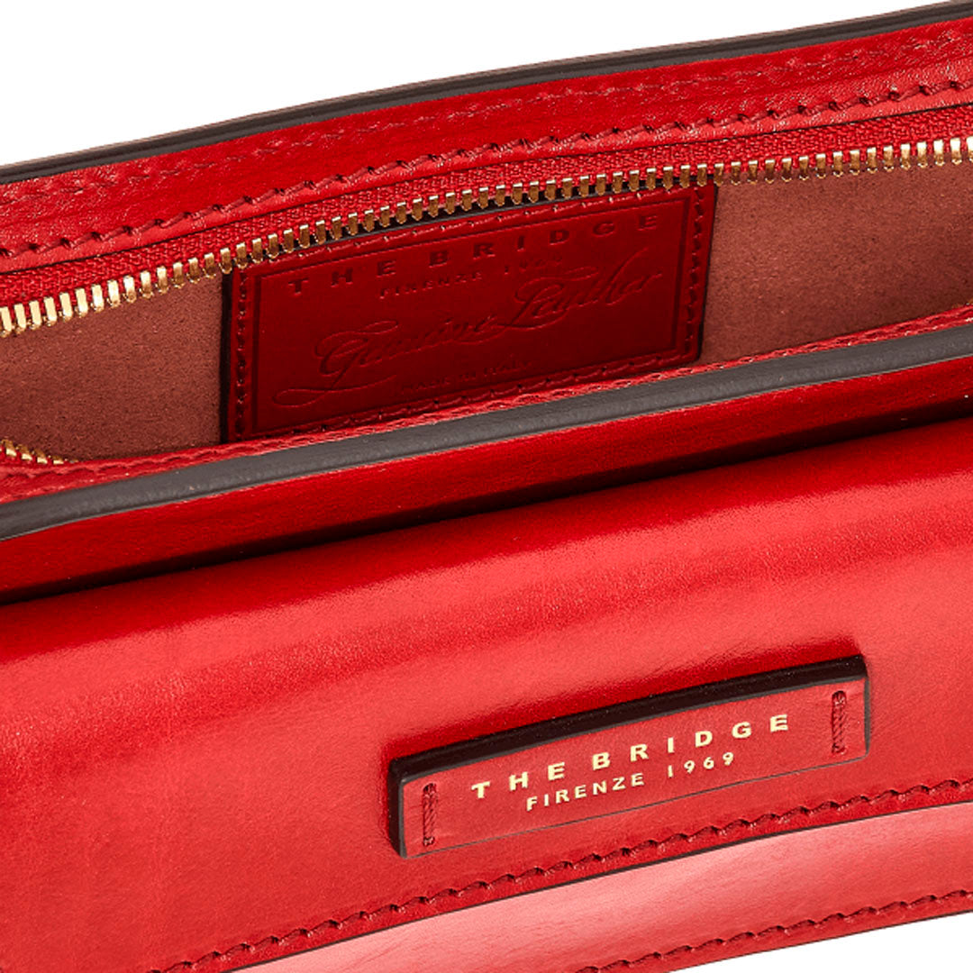 The Bridge Rustici Pochette Multifunzionale Rosso Ribes Oro