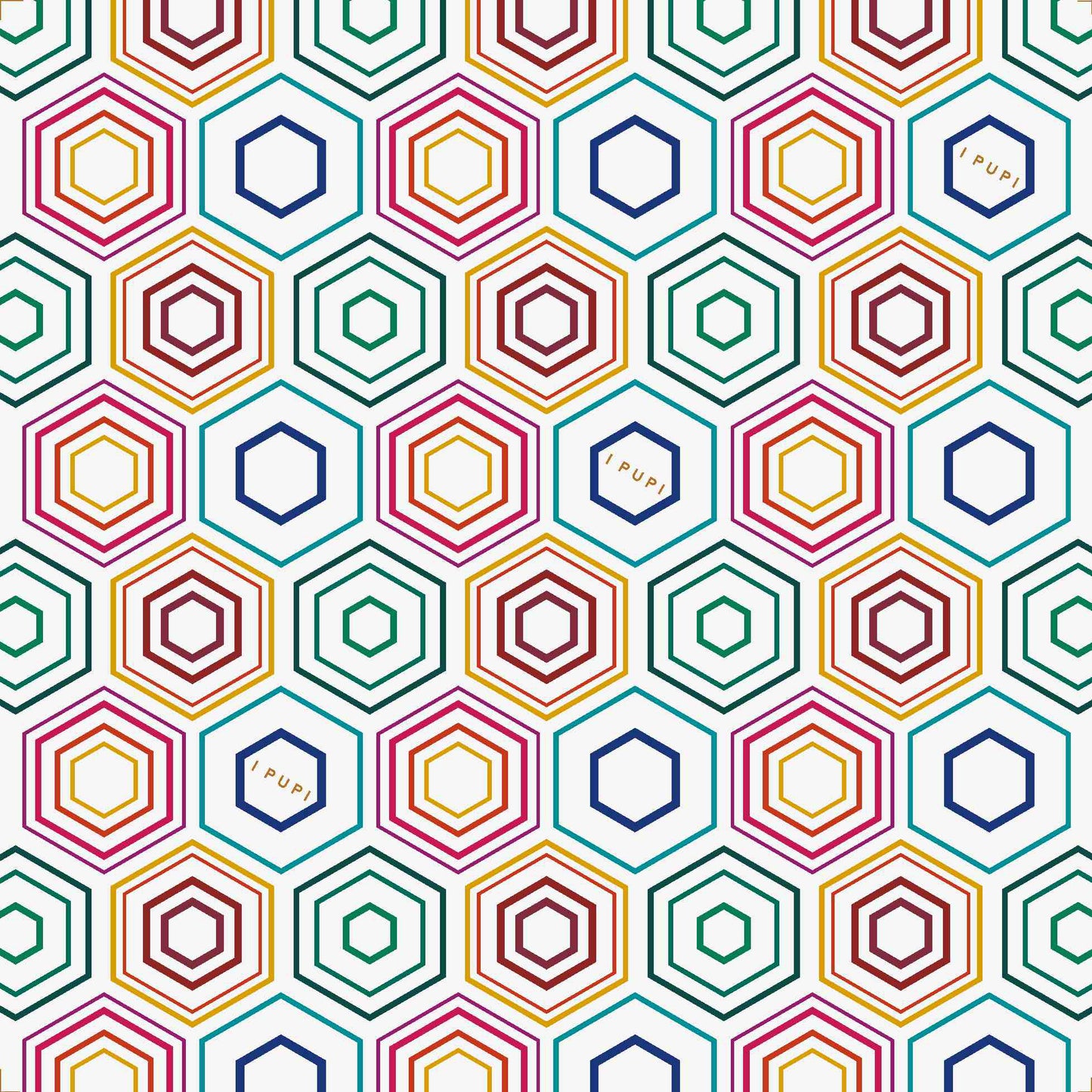 I Pupi Foulards Tetris 44872 70x70 Bianco/Colore