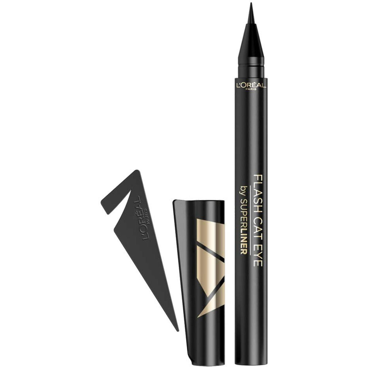 L'Oreal Paris Superliner Eyeliner Flash Cat Eye Formula a Lunga Tenuta Resistente all'Acqua 01 Black