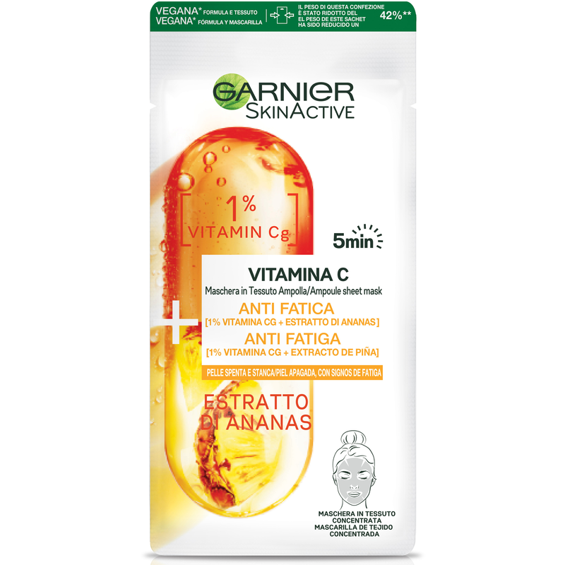 Garnier SkinActive Maschera in Tessuto Ampolla Vitamina C