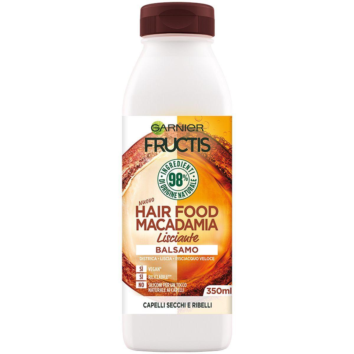 Fructis Hair Food Balsamo Macadamia Lisciante