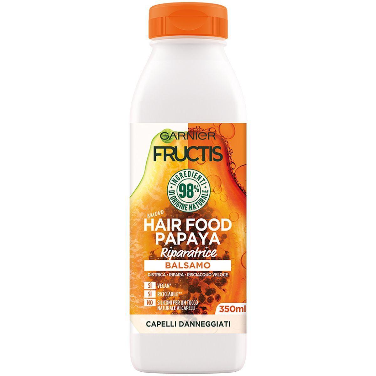 Fructis Hair Food Balsamo Papaya Riparatrice