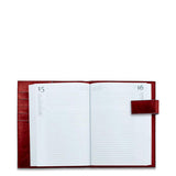 Blue Square Agenda Giornaliera in Pelle con Patta