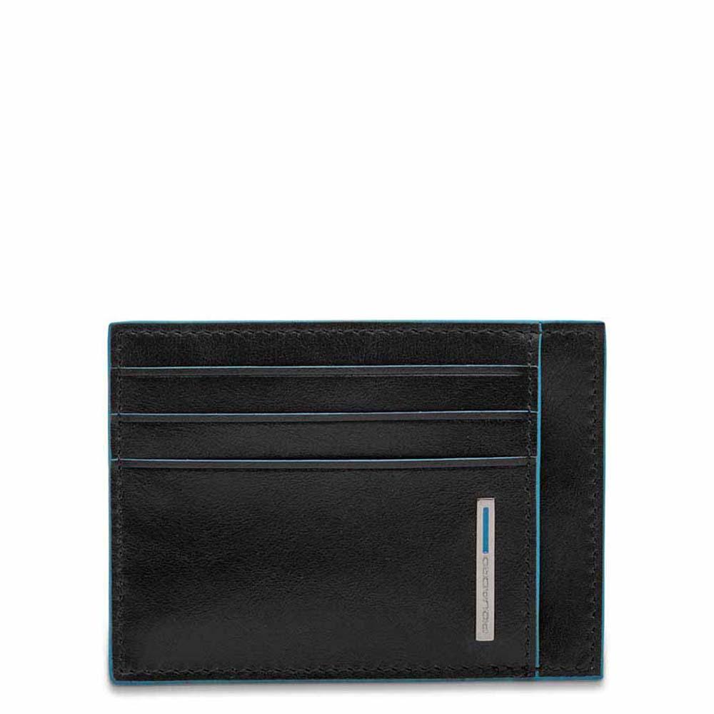 Porta Carte di Credito in Pelle Blue Square