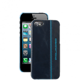 Blue Square Guscio Rigido In Pelle