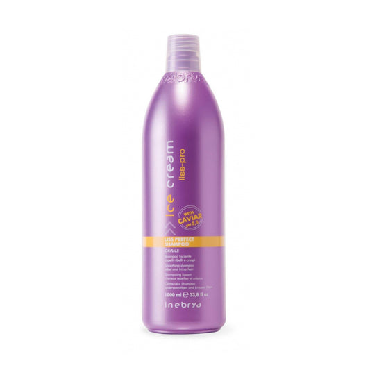 Inebrya Liss Perfect Shampoo Caviale lisciante per capelli ribelli e crespi 1000ml