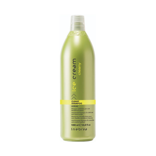 Inebrya Cleany Shampoo agrumi, antiforfora ideale per cute sensibile ed impura 1000ml