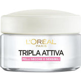 Crema Viso Tripla Attiva Idratante Protettiva Pelli Secche O Sensibili