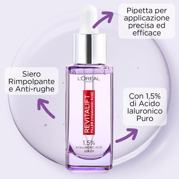 Revitalif Filler + Acido ialuronico Siero Anti-Rughe