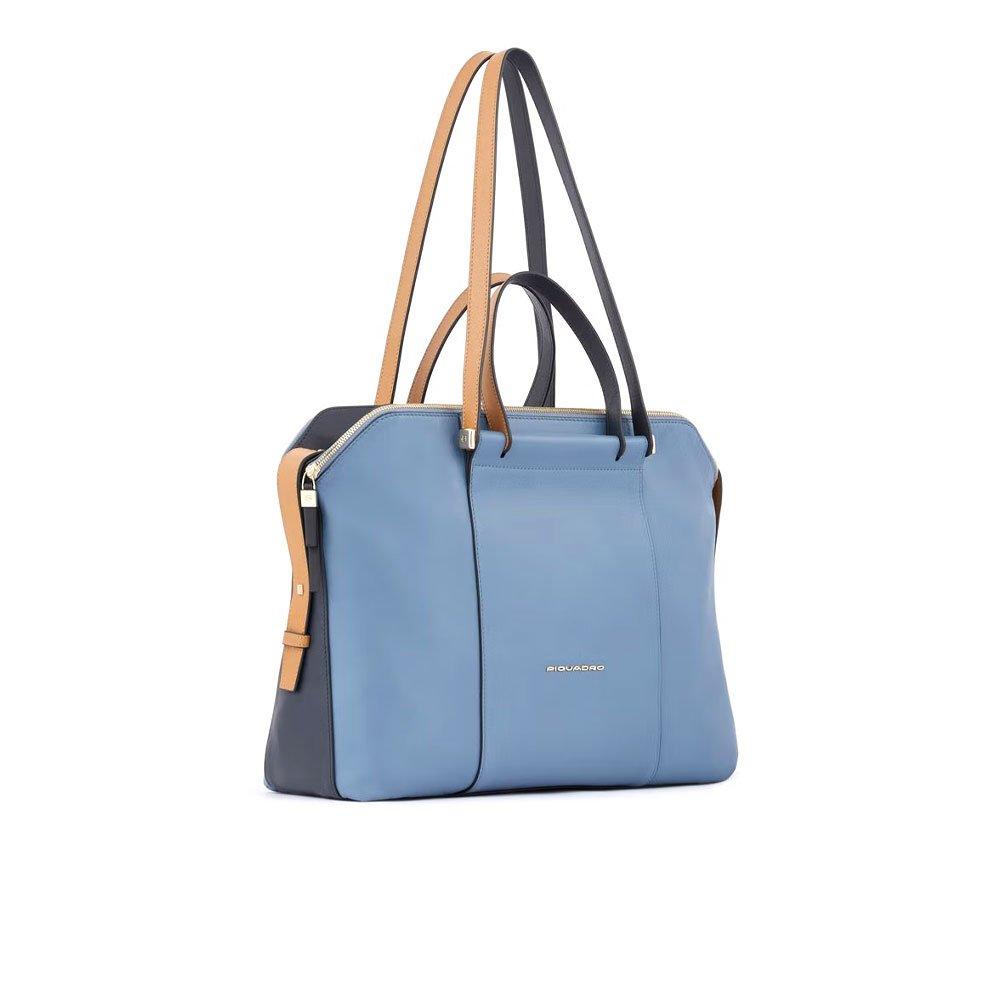 Piquadro Borsa donna Circle azzurro-beige