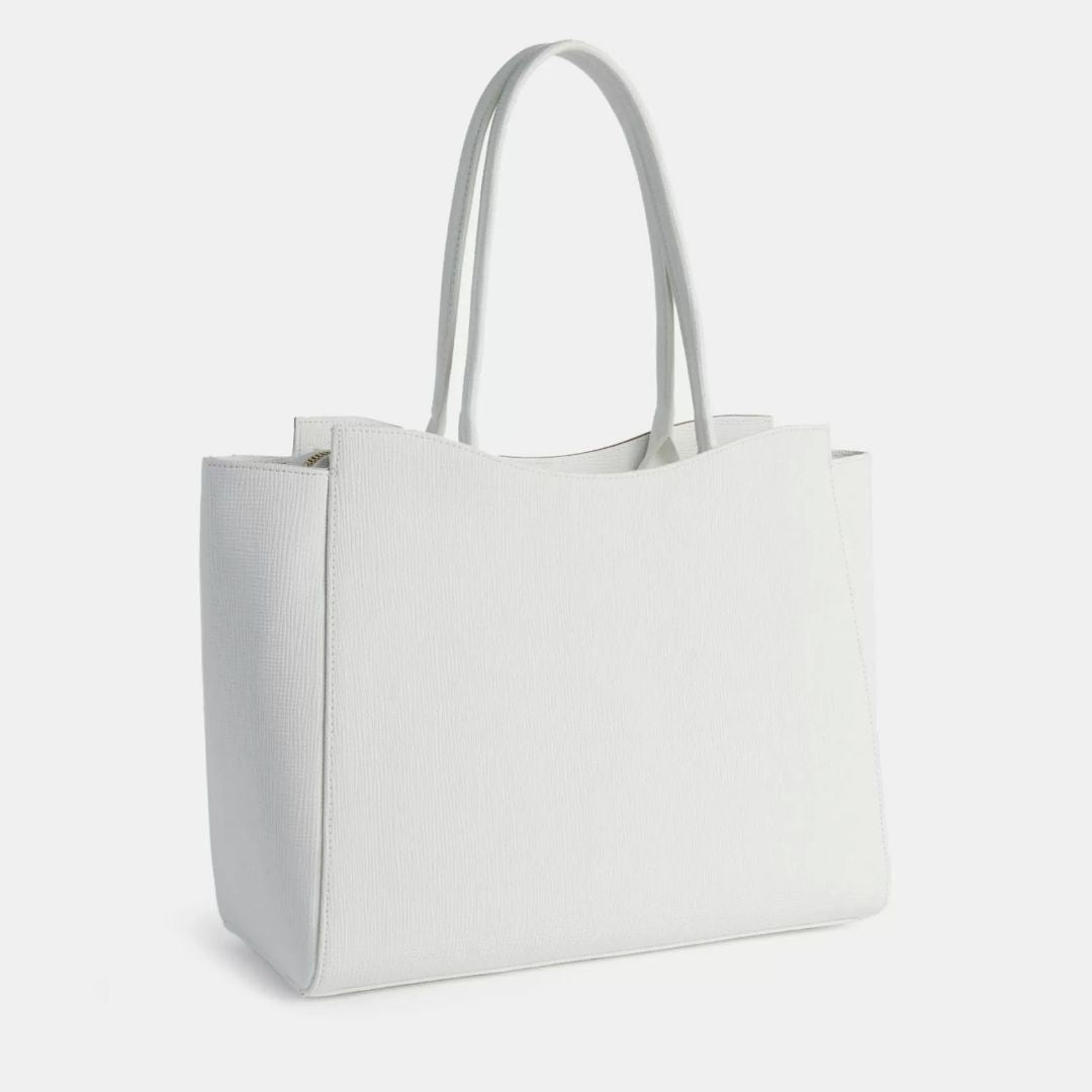 Geo Cool borsa shopping Bianca