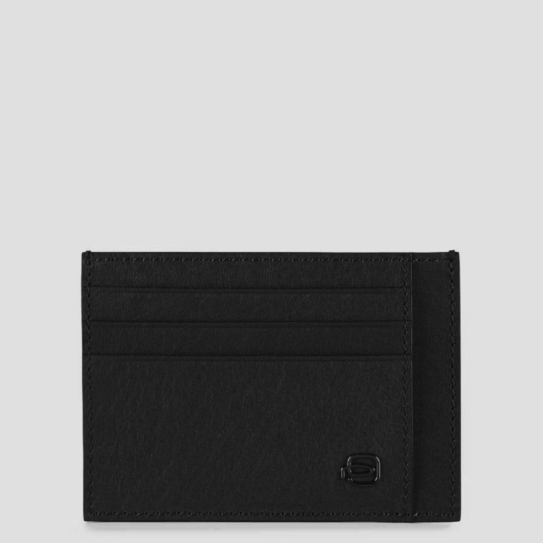 Bustina porta carte di credito tascabile Black Square