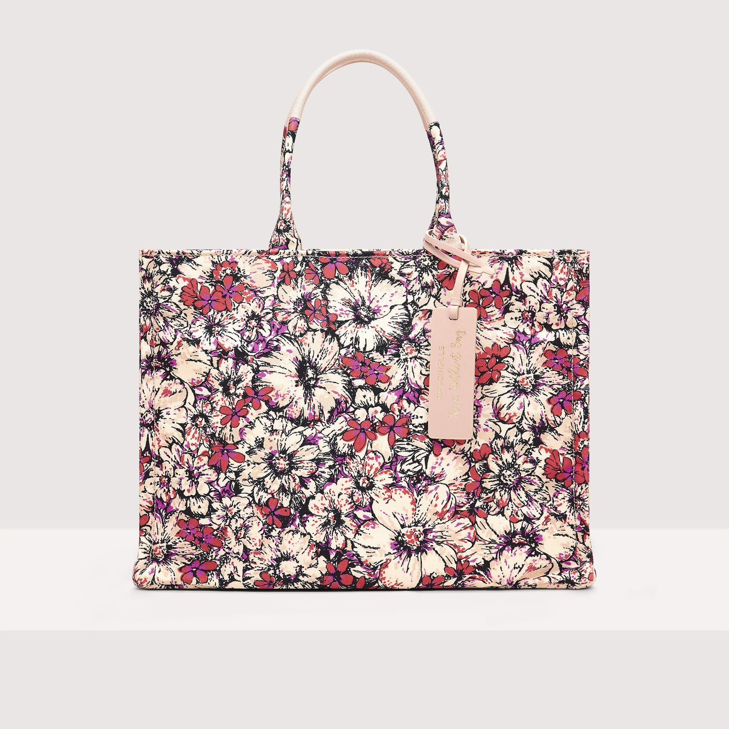 Never Without Bag Cross Flower Print Medium