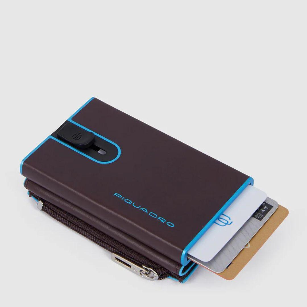 Portacarte Compact wallet porta monete con sliding system