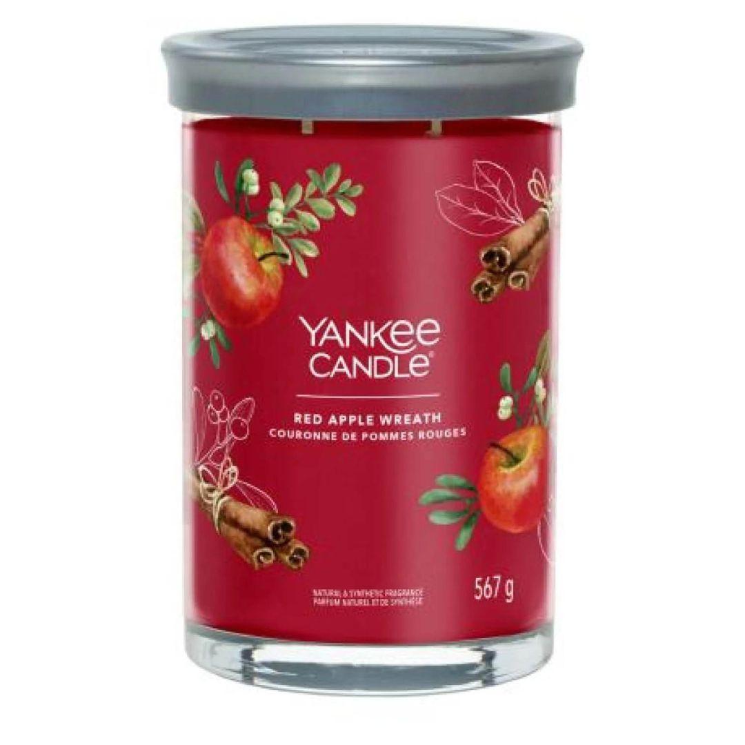 Candles Signature Tumbler Red Apple Wreath