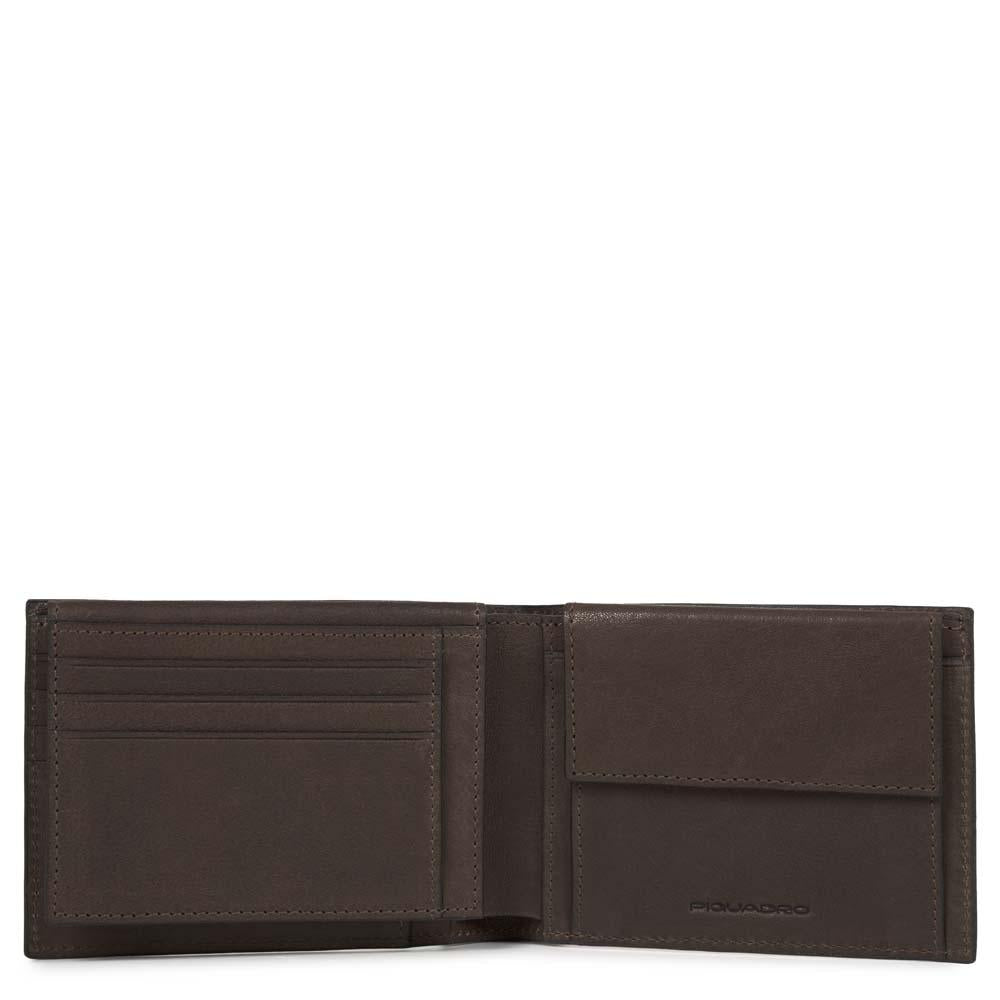 Black Square Portafogli uomo B3 con portamonete e pattina porta documenti